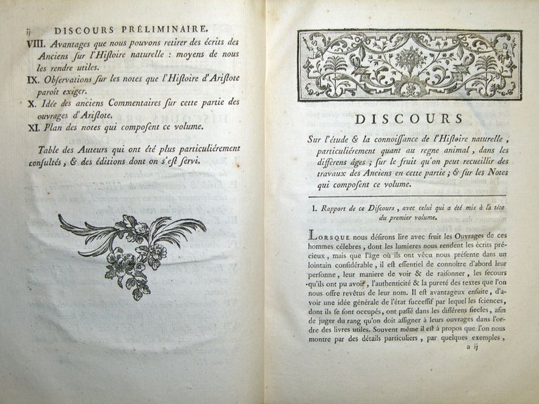 Item #10489 Histoire des animaux d’Aristote. ARISTOTLE, Armand-Gaston CAMUS.