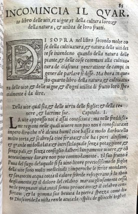 Opera di agricoltura. Nellaqual si contiene a che modo si debbe coltivar la terra: seminare, inserire gli alberi, governar li giardini e gli horti. . .
