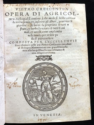 Opera di agricoltura. Nellaqual si contiene a che modo si debbe coltivar la terra: seminare, inserire gli alberi, governar li giardini e gli horti. . .