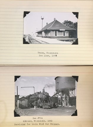A valuable collection containing many documents, 123 black and white photographs, and numerous maps. Each photograph is attached to an 8 x 5 index card with typewritten explanation and date; all maps are in fine condition.