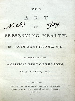 The art of preserving health.