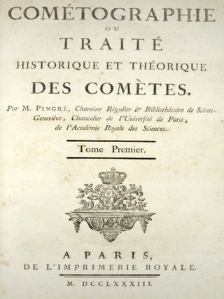 Com&eacute;tographie ou trait&eacute; historique et th&eacute;orique des com&egrave;tes