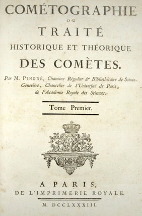Cométographie ou traité historique et théorique des comètes