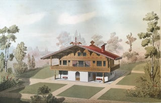 Villas maisons de ville et de campagne composées sur les motifs des habitations de Paris moderne dans les styles des XVIe, XVIIe, XVIIIe & XIXe siècles et sure un choix des maisons les plus remarquables de l’etranger.