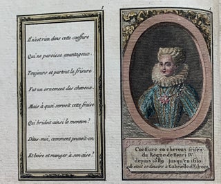 Recueil général de coeffures de différents gouts, Où l'on voit la manière dont se Coëffoient les Femmes, sous différens règnes, A commencer en 1589 jusqu'en 1778.