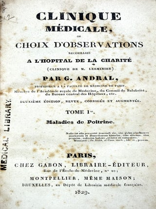 Clinique medical, ou choix d'observations....