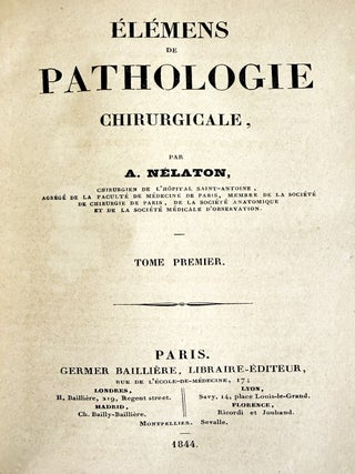 Elemens de pathologie chirurgicale.